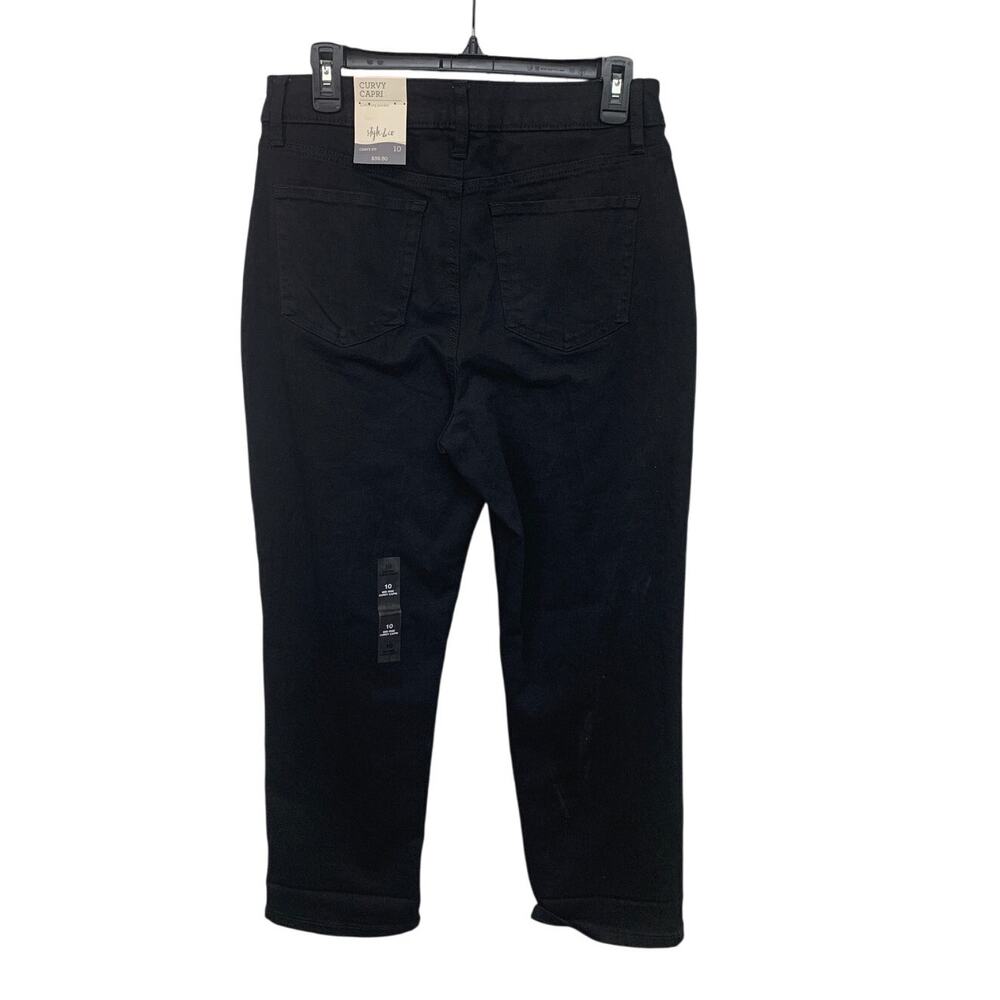 NWT New Style & Co Womens Size 10 Curvy Fit Slimming Pocket Capri Jeans - Picture 4 of 6